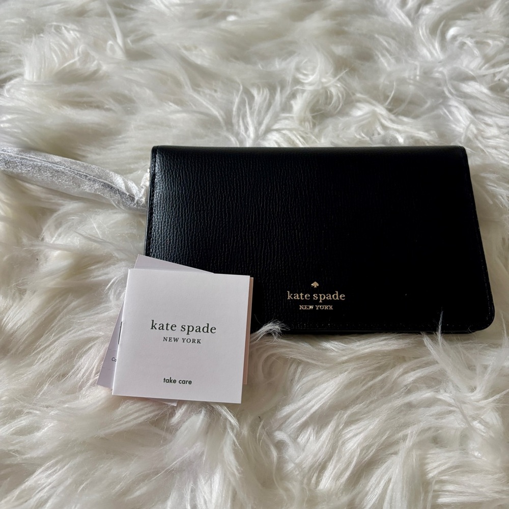 Kate Spade Darcy Clutchwallet Wristlet (WLR00581) - Refined Grain Black (NEW)